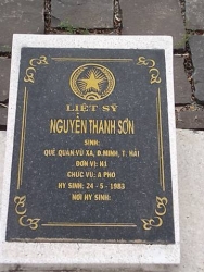  Nhắn tìm thân nhân liệt sỹ  Nguyễn Thanh Sơn