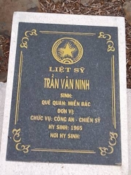 Nhắn tìm thân nhân liệt sỹ  Trần Văn Ninh