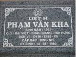 Tìm thân nhân liệt sĩ Phạm Văn Kha