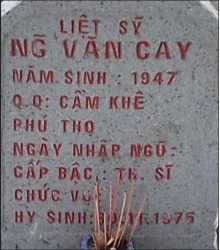 Tìm thân nhân liệt sĩ Nguyễn Văn Cay