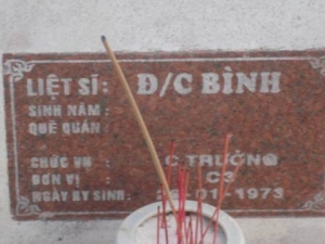 Tìm thân nhân liệt sĩ Bình
