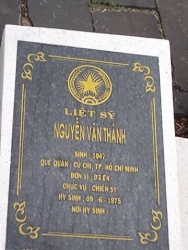 Nhắn tin tìm thân nhân liệt sỹ Nguyễn Văn Thành