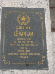 Nhắn tìm thân nhân liệt sỹ Lê Văn Lam
