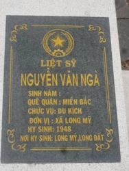 Nhắn tìm thân nhân liệt sỹ  Nguyễn Văn Ngà