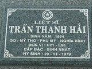 Tìm thân nhân liệt sĩ Trần Thanh Hải