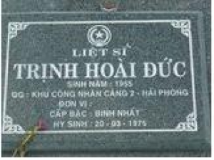 Tìm thân nhân liệt sĩ Trịnh Hoài Đức