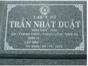 Tìm thân nhân liệt sĩ Trần Nhật Duật