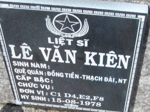 Nhắn tìm thân nhân liệt sỹ  Lê Văn Kiên