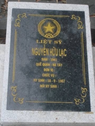 Nhắn tìm thân nhân liệt sỹ  Nguyễn Hữu Lạc