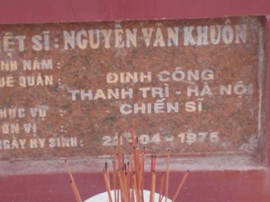 Nhắn tìm thân nhân liệt sỹ  Nguyễn Văn Khuôn