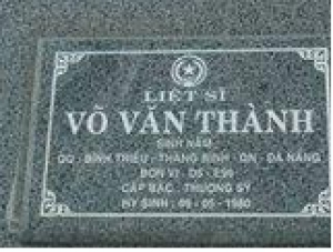 Tìm thân nhân liệt sĩ Võ Văn Thành