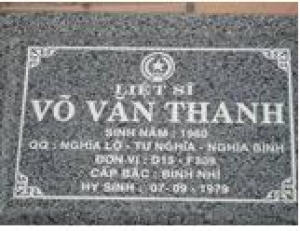 Tìm thân nhân liệt sĩ Vũ Văn Thanh hi sinh năm 1974