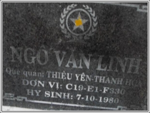 Nhắn tìm thân nhân liệt sỹ Ngô Văn Linh