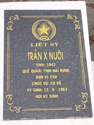 Nhắn tìm thân nhân liệt sỹ  Trần X Nuôi 