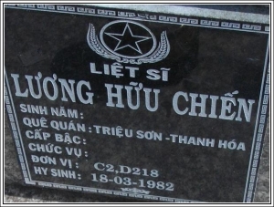 Nhắn tìm thân nhân liệt sỹ  Lương Hữu Chiến