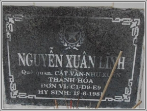 Nhắn tìm thân nhân liệt sỹ Nguyễn Xuân Linh