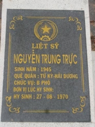 Nhắn tìm thân nhân liệt sỹ  Nguyễn Trung Trực 