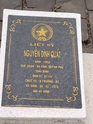  Nhắn tìm thân nhân liệt sỹ  Nguyễn Đình Quất