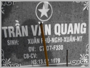 Nhắn tim thân nhân liệt sỹ Trần Văn Quang