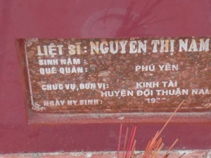 Nhắn tìm thân nhân liệt sỹ  Nguyễn Thị Năm