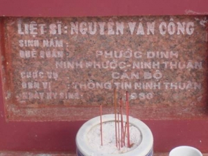 Nhắn tìm thân nhân liệt sỹ  Nguyễn Văn Công