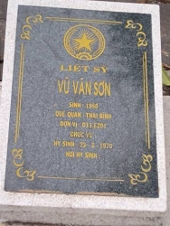  Nhắn tìm thân nhân liệt sỹ  Vũ Văn Sơn