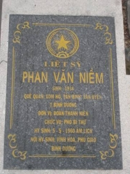 Nhắn tin tìm thân nhân liệt sỹ Phan Văn Niềm