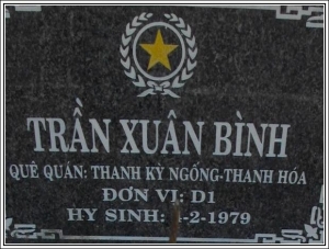 Nhắn tìm thân nhân liệt sỹ  Trần Xuân Bình