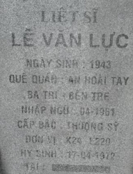 Tìm thân nhân liệt sĩ Lê Văn Lực