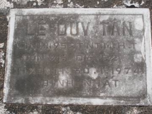 Nhắn tìm thân nhân liệt sĩ Lê Duy Tân