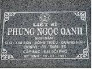 Tìm thân nhân liệt sĩ Phùng Ngọc Oanh