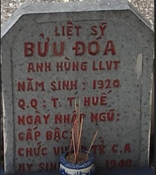 Tìm thân nhân liệt sĩ Bửu Đóa