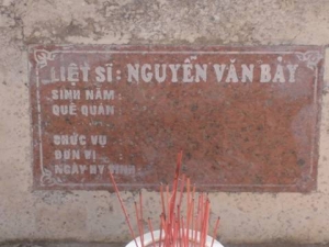 Tìm thân nhân liệt sĩ Nguyễn Văn Bảy