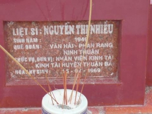 Nhắn tìm thân nhân liệt sỹ  Nguyễn Thị Nhiều