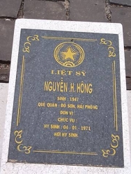 Tìm thân nhân liệt sĩ  Nguyễn H. Hông