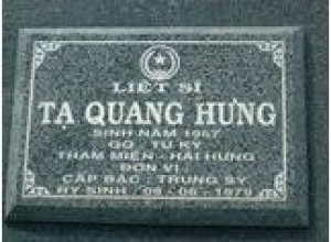 Tìm thân nhân liệt sĩ Tạ Quang Hưng