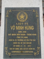 Nhắn Tìm Thân Nhân Liệt Sỹ Võ Minh Hùng