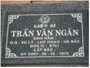 Tìm thân nhân liệt sĩ Trần Văn Ngân