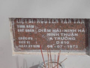 Nhắn tìm thân nhân liệt sỹ  Nguyễn Văn Tân