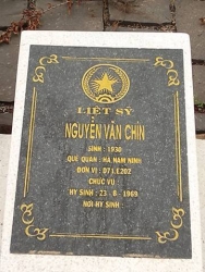 Nhắn tìm thân nhân liệt sỹ  Nguyễn Văn  Chín 