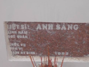 Nhắn tìm thân nhân liệt sĩ Anh Sàng