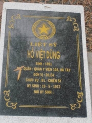 Nhắn tìm thân nhân liệt sỹ  Hồ Việt Dũng
