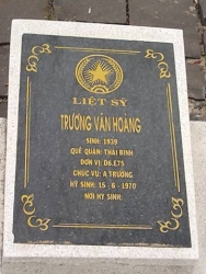  Nhắn tìm thân nhân liệt sỹ  Trương Văn Hoàng