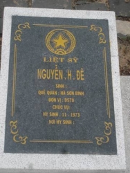 Nhắn tìm thân nhân liệt sỹ  Nguyễn.H.Đê