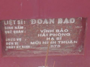 Tìm thân nhân liệt sĩ  Đoan Bao