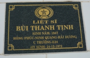 Tìm thân nhân liệt sỹ Bùi Thanh Tịnh