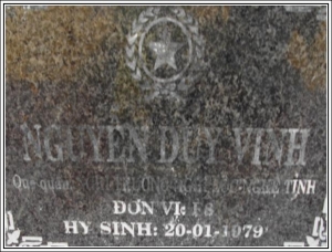 Nhắn tin tìm thân nhân liệt sĩ Nguyễn Duy Vinh