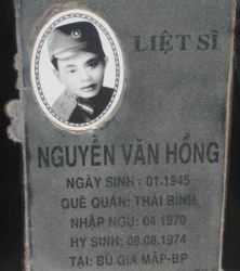 Tìm thân nhân liệt sĩ Nguyễn Văn Hồng