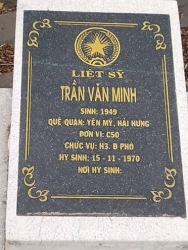 Nhắn tìm thân nhân liệt sỹ  Trần Văn Minh 