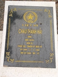Tìm thân nhân liệt sỹ Châu Thành Hải